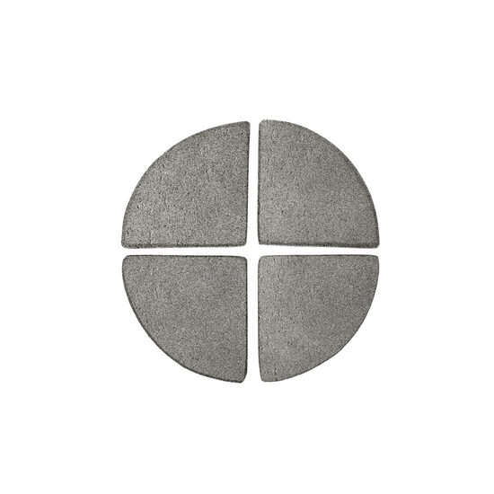 4 pelēku puķu poda kājiņu komplekts